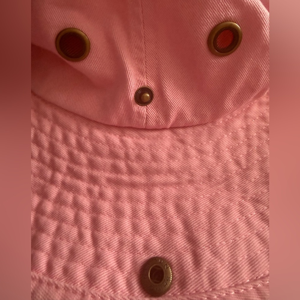 Pink Bucket Hat with Chin Cord - Picture 5 of 6